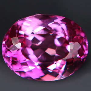 14.75 CT. AWESOME AAA PINK TOPAZ OVAL LOOSE GEMSTONE