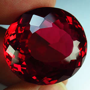 36.70CT. HUGE AWESOME AAA BLOOD RED RUBY GEMSTONE