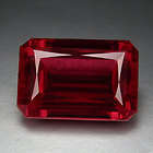 13.20ct.AWESOME BLOOD RED RUBY OCTAGON LOOSE GEMSTONE