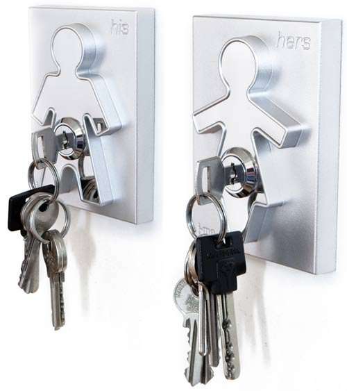 HIS & HERS DESIGNER KEY HOLDER  keys included