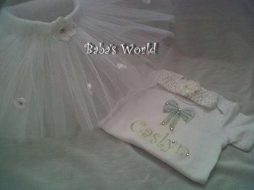 ChristeningTutu Set (0-3 Years)