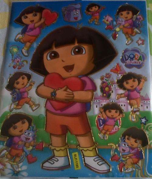 A4 Dora the Explorer Sticker Sheet