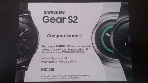 Samsung Gear S2 - R1000 voucher