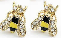 Bee (yellow) earrings