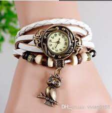 Vintage leather Watch - White