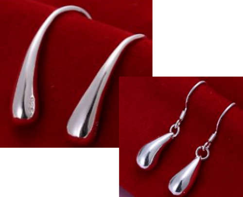 Sterling Silver Drops earrings - Large and Small