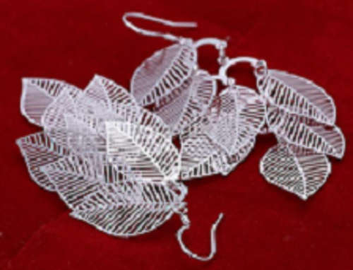 Sterling Silver Leaf earrings