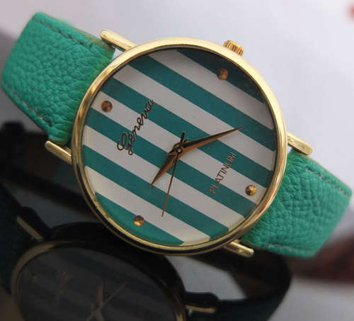Geneva Platinum Watch- Various Colors.