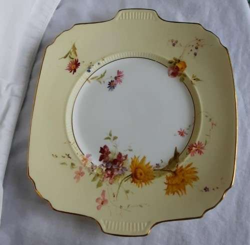 Royal Worcester made in England square shape serving plate 1937