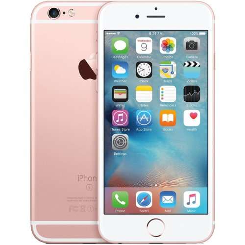 Iphone 6s, 16 gb, rose gold, NEW BATTERY.