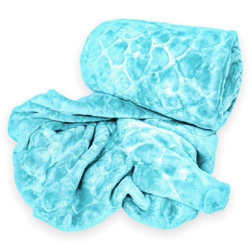 Rainbow - Fleece Blanket - Warm Winter Throw - Purple Rain