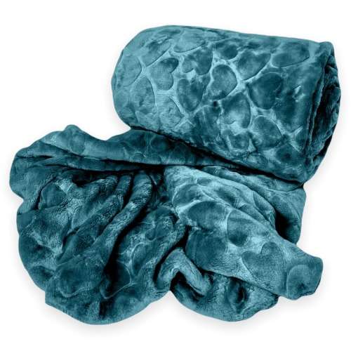 Rainbow - Fleece Blanket - Warm Winter Throw - Purple Rain