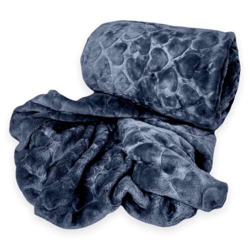 Rainbow - Fleece Blanket - Warm Winter Throw - Purple Rain