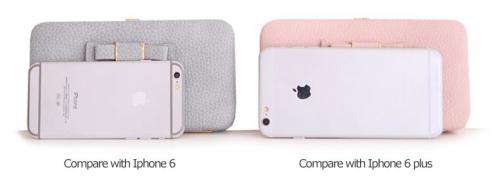 3 In 1 - Purse Wallet, Small Clutch and Phone holder in Pink