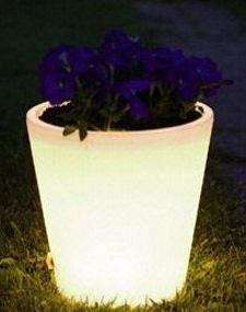 SOLAR ENERGY ILLUMINATED PLANT POT