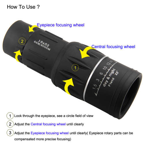 Bushnell Waterproof 16x52 Dual Focus Monocular