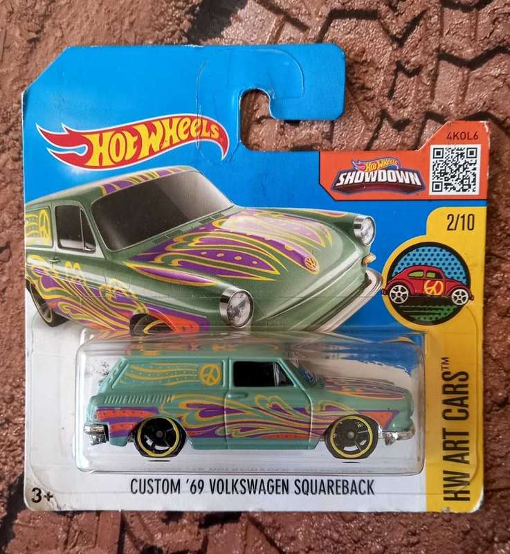 HOTWHEELS - CUSTOM 1969 VOLKSWAGEN SQUAREBACK - 2016 HW ART CARS