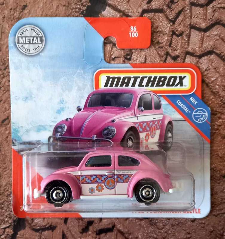 MATCHBOX 1962 VOLKSWAGEN BEETLE -  MBX COASTAL - PINK