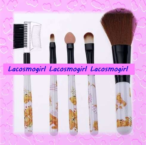 5PC PROFESSIONAL MAKE UP BRUSH SET - Blush,lip,eye, brow and concealer brushes