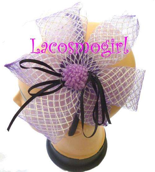 FASCINATOR LARGE FLOWER ALICEBAND - FLOWER SIZE 18cm X 18cm
