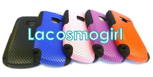 NOKIA C3 DOUBLE COVER - RUBBER & MESH - EXTRA PROTECTION & STYLE