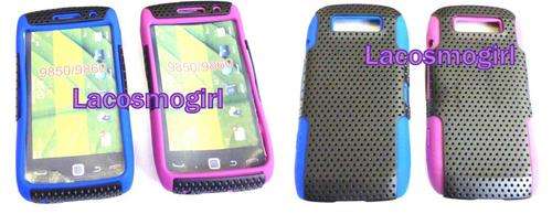 BLACKBERRY 9850 / 9860 COVER - RUBBER & MESH COVER - EXTRA PROTECTION & STYLE