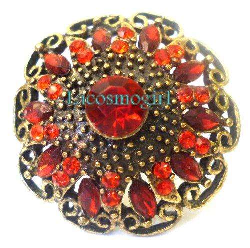 stunning rhinestone ring