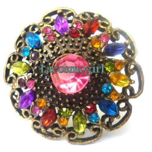 stunning rhinestone ring