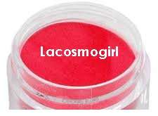 mini pot of red acryllic powder