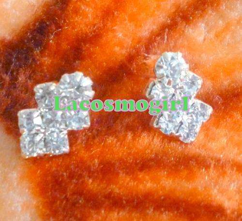 Pretty Diamante Earrings - 12mm