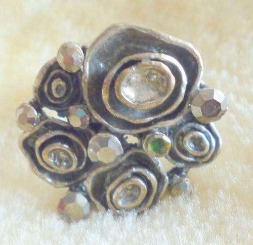 tibetan silver ring - adjustable band
