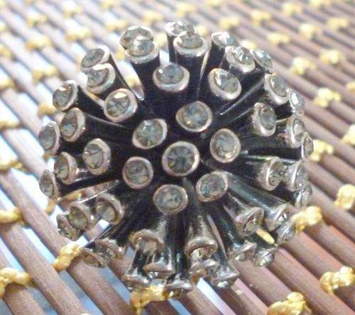 Tibetan Silver with Grey Stones Ring