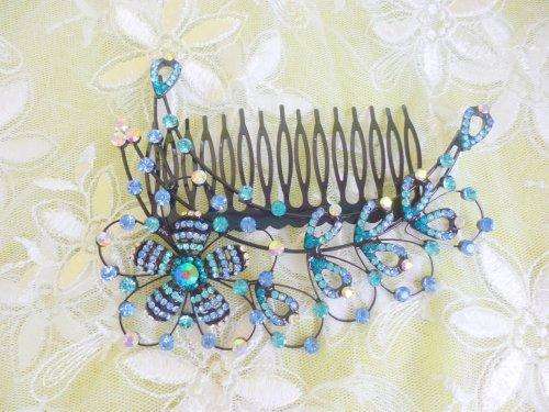 Stunning diamante hair comb - 11.5cm X 7.5cm - Glam up your hair do