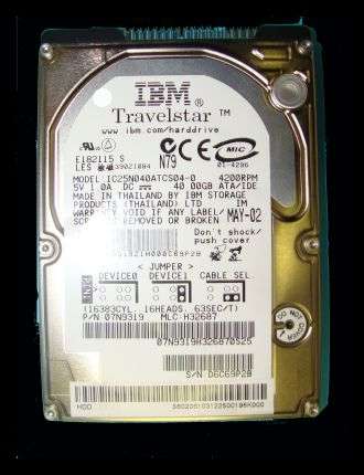 FREE SHIPPING!!! 40GB IBM TRAVELSTAR HDD