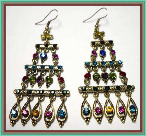 ANTIQUE STYLE DIAMANTE EARRINGS