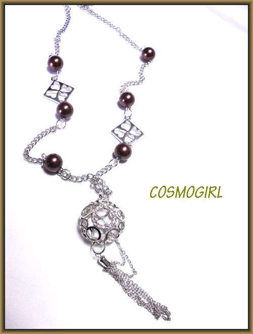 CRAZZZY R1 AUCTION - Totally irresistible with a twist of Pearl beads, Diamante & Silver