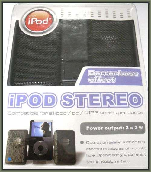 FREE SHIPPING - IPOD STEREO - BETTER BASE EFFECT