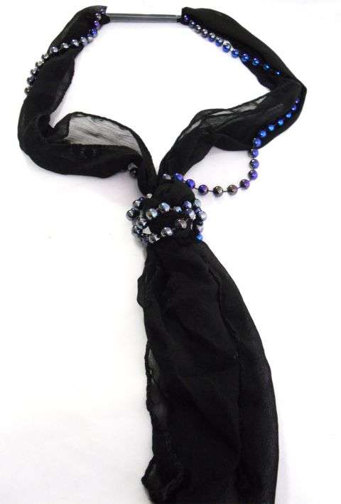 SCARF & BEADED NECKLACE - FOR THE FASHIONISTA'S
