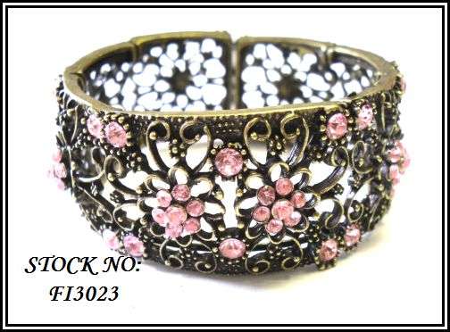 STUNNING RHINESTONE ANTIQUE BRACELET