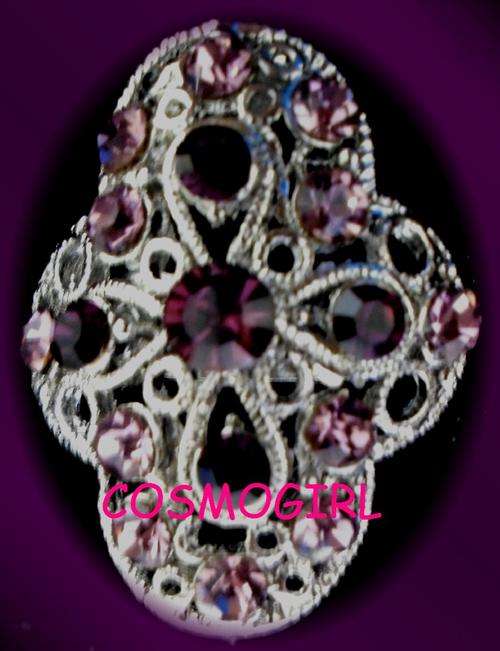 CRAZZZY R1 AUCTION - RHINESTONE RING - ADJUSTABLE SIZE
