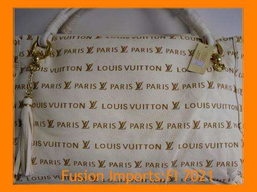 LOUIS VUITTON LV SOFT CREME HANDBAG - 48cm X 28cm