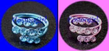CRAZZZY R1 AUCTION - 2 for the price of 1 SPECIAL - RHINESTONE RINGS