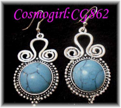 CRAZZZY R1 AUCTION - TIBETAN SILVER EARRINGS  - 6cm