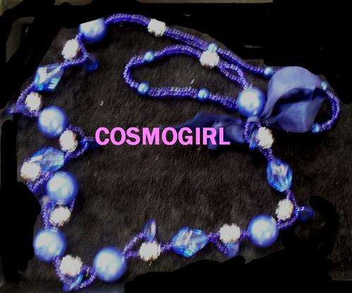 CRAZZZY R1 AUCTION***PEARL BEAD NCKLACE WITH SATIN BOW***