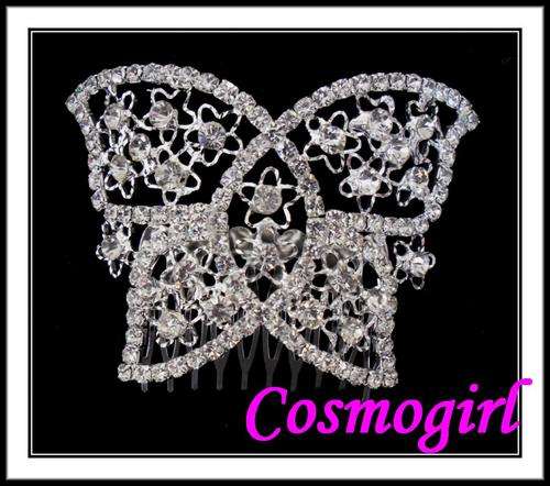 PROM & BRIDAL RANGE - MESMERIZING DIAMANTE HAIR COMB - 9cm X 7cm