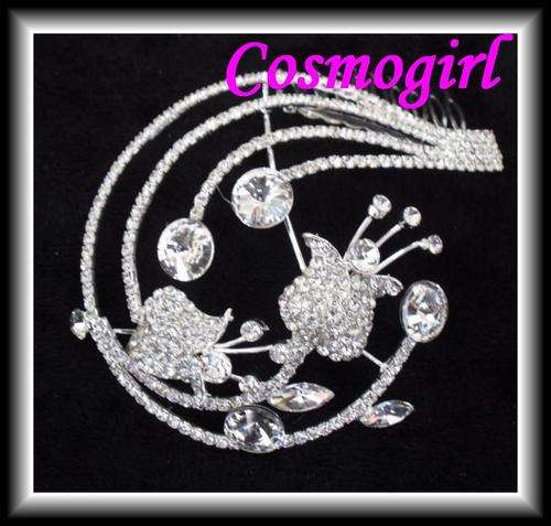 PROM & BRIDAL RANGE - MESMERIZING DIAMANTE HAIR COMB - 11cm X 10cm