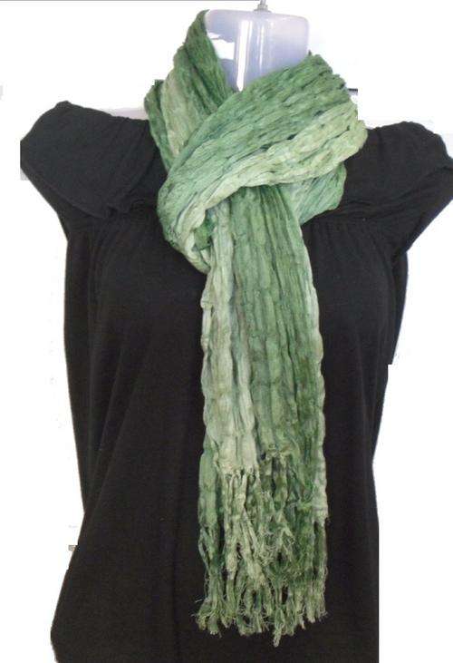 CRINKLE FABRIC SCARF - A MUST HAVE  ACCESSORY - 180cm