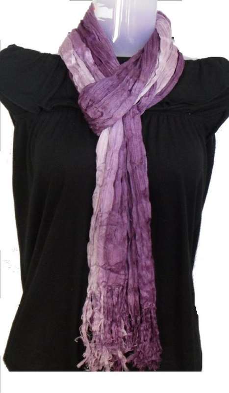 CRINKLE FABRIC SCARF - A MUST HAVE  ACCESSORY - 180cm