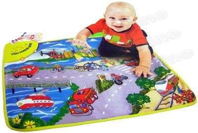 NEW!! *** Musical Coastal City" Sounds and  Music Baby Play Mat *** - Includes "Quiz" Learning!!!