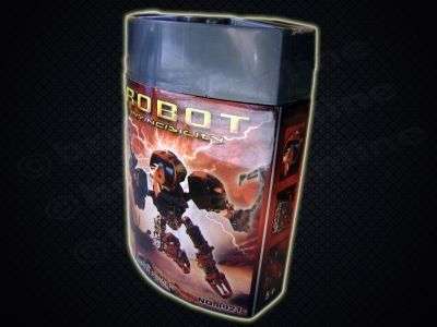 *** Invincibility Brick Build Robot Toy *** - Orange